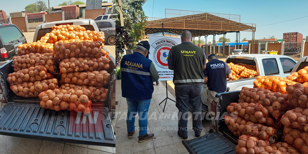 INCAUTARON CASI DOS TONELADAS DE CEBOLLAS EN ENCARNACIÓN Itapúa Noticias