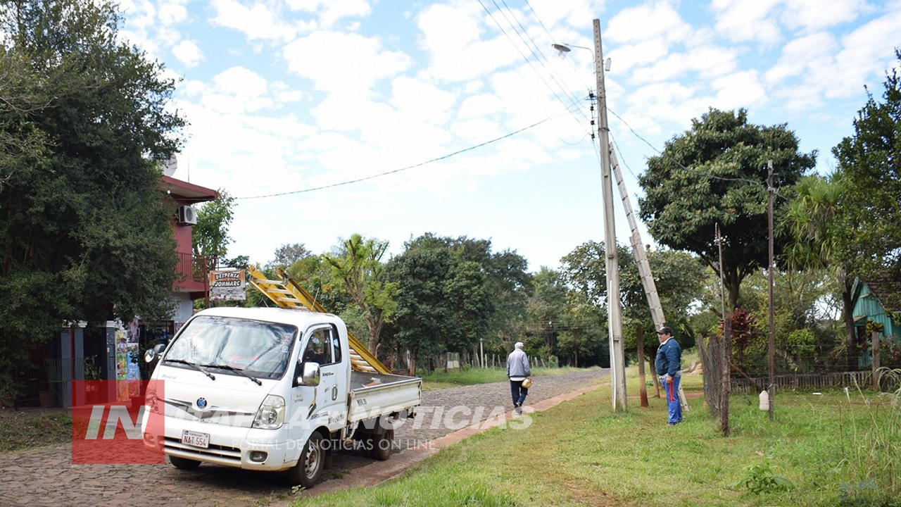MEJORAN SISTEMA DE ILUMINACIÓN EN SAN JUAN DEL PNÁ. Itapúa Noticias
