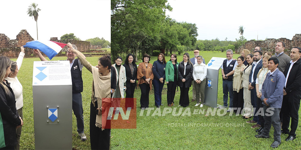 MISIONES JESUÍTICAS DE JESÚS Y TRINIDAD FUERON DISTINGUIDAS CON EL «EMBLEMA AZUL» DE LA UNESCO