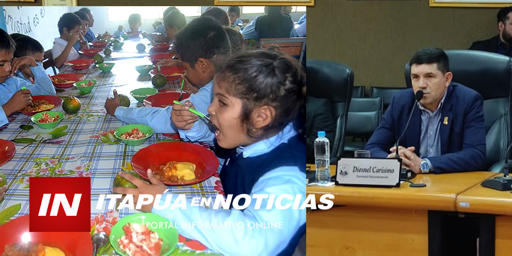 DIOSNEL CARÍSIMO APOYA ADJUDICACIÓN DE LICITACIÓN PARA ALMUERZOS ESCOLARES