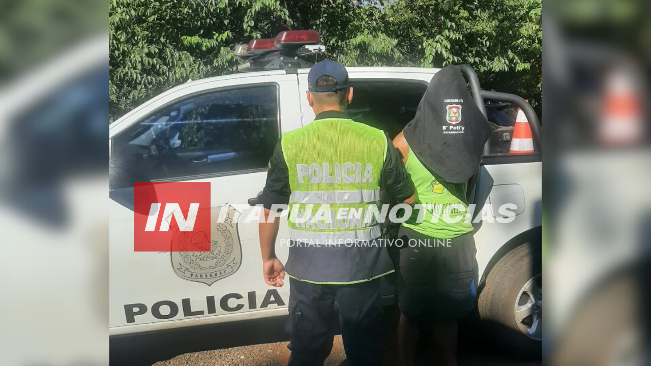 POLICÍA CAPTURÓ A PRESUNTO LADRÓN EN EL CENTRO DE ENCARNACIÓN 