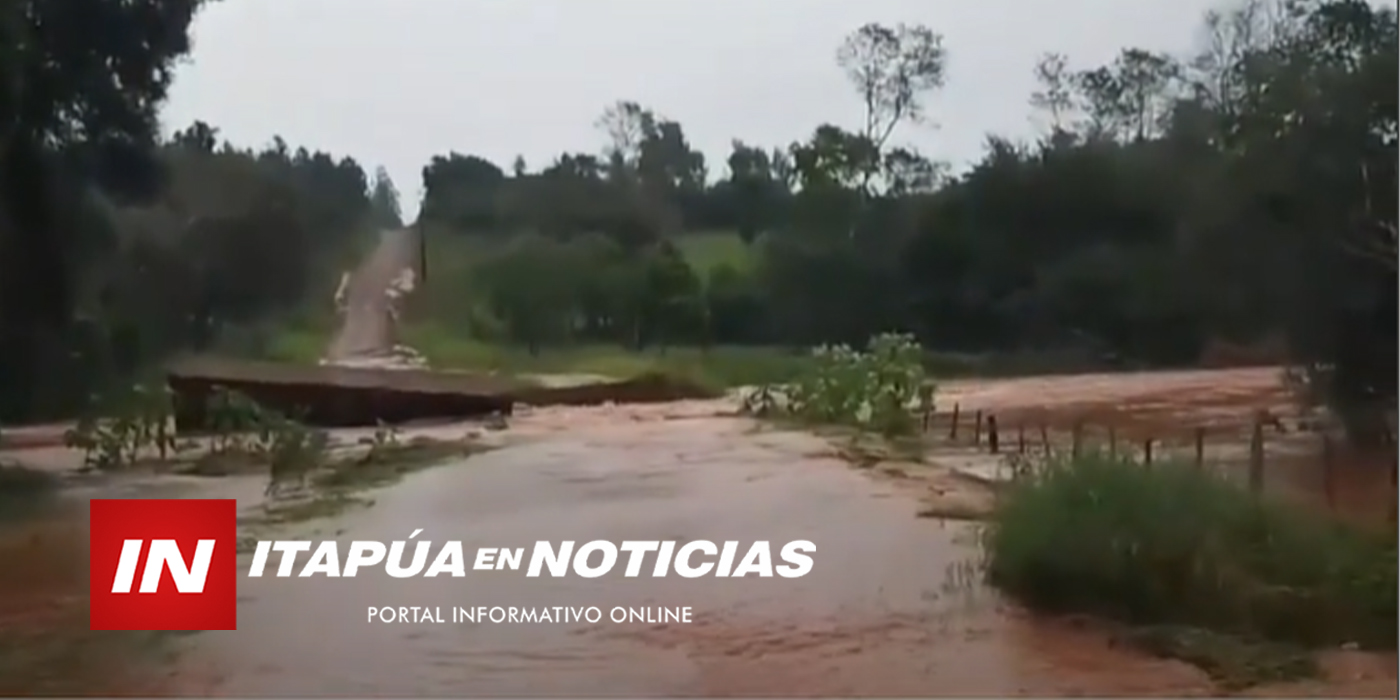 INTENSAS LLUVIAS AFECTAN CAMINOS Y PUENTES EN NUEVA ALBORADA