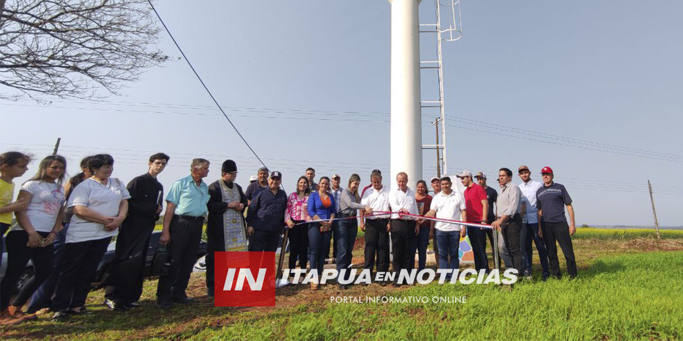 GOBERNACIÓN INAUGURA TANQUE DE AGUA EN BARRIO URU SAPUCAI DE ENCARNACIÓN