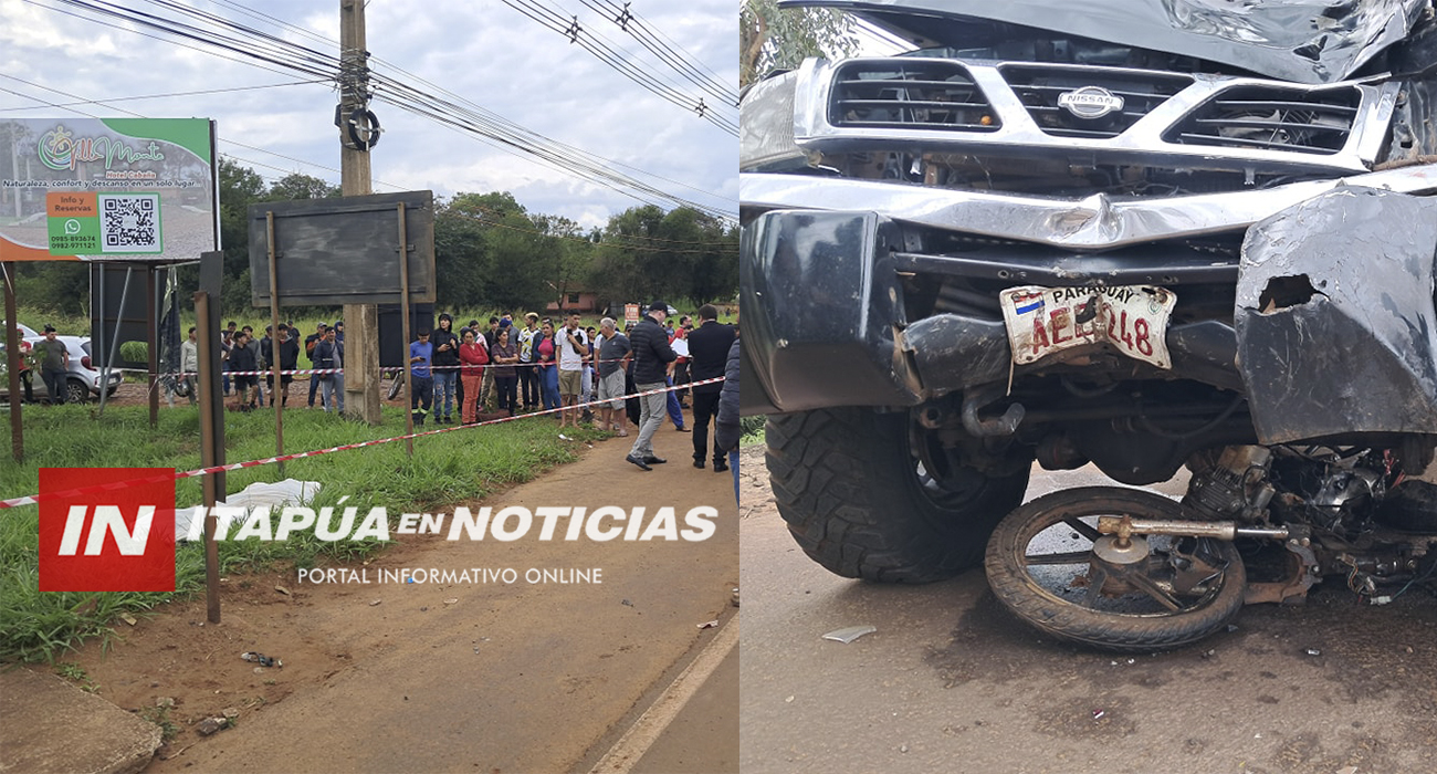 MOTOCICLISTA PIERDE LA VIDA TRAS SER EMBESTIDO POR UNA CAMIONETA EN ...