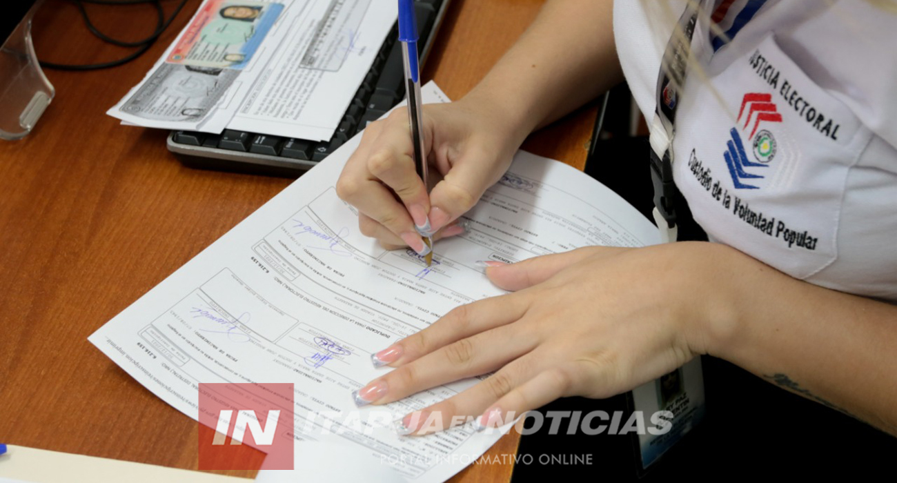 HASTA HOY PUEDEN INSCRIBIRSE O ACTUALIZAR DATOS EN EL REGISTRO CÍVICO