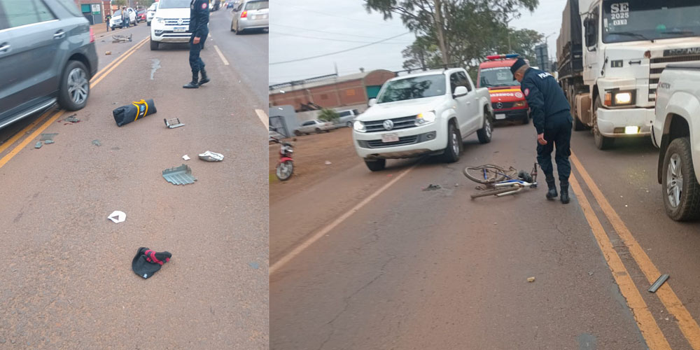 ACCIDENTE DE TRÁNSITO DEJA TRES HERIDOS Y CONDUCTOR PRÓFUGO