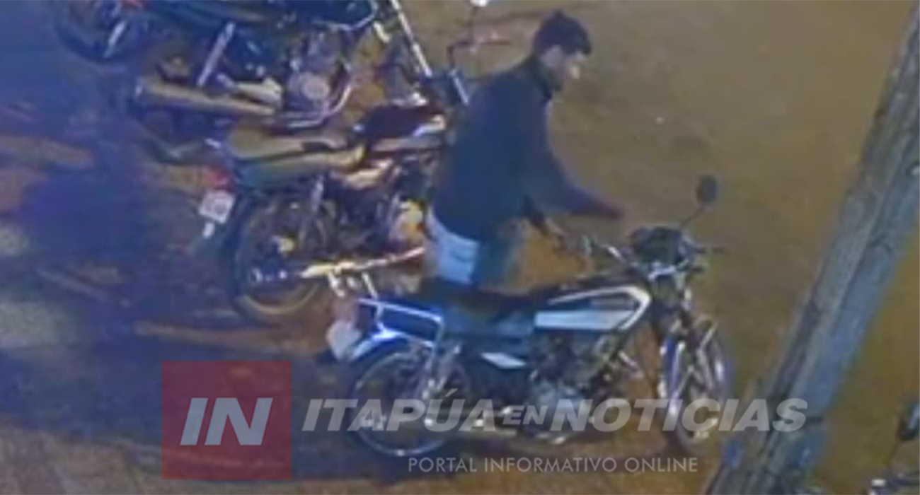 HURTARON LA MOTOCICLETA DE UN MOZO EN PLENO DE CENTRO DE ENCARNACIÓN