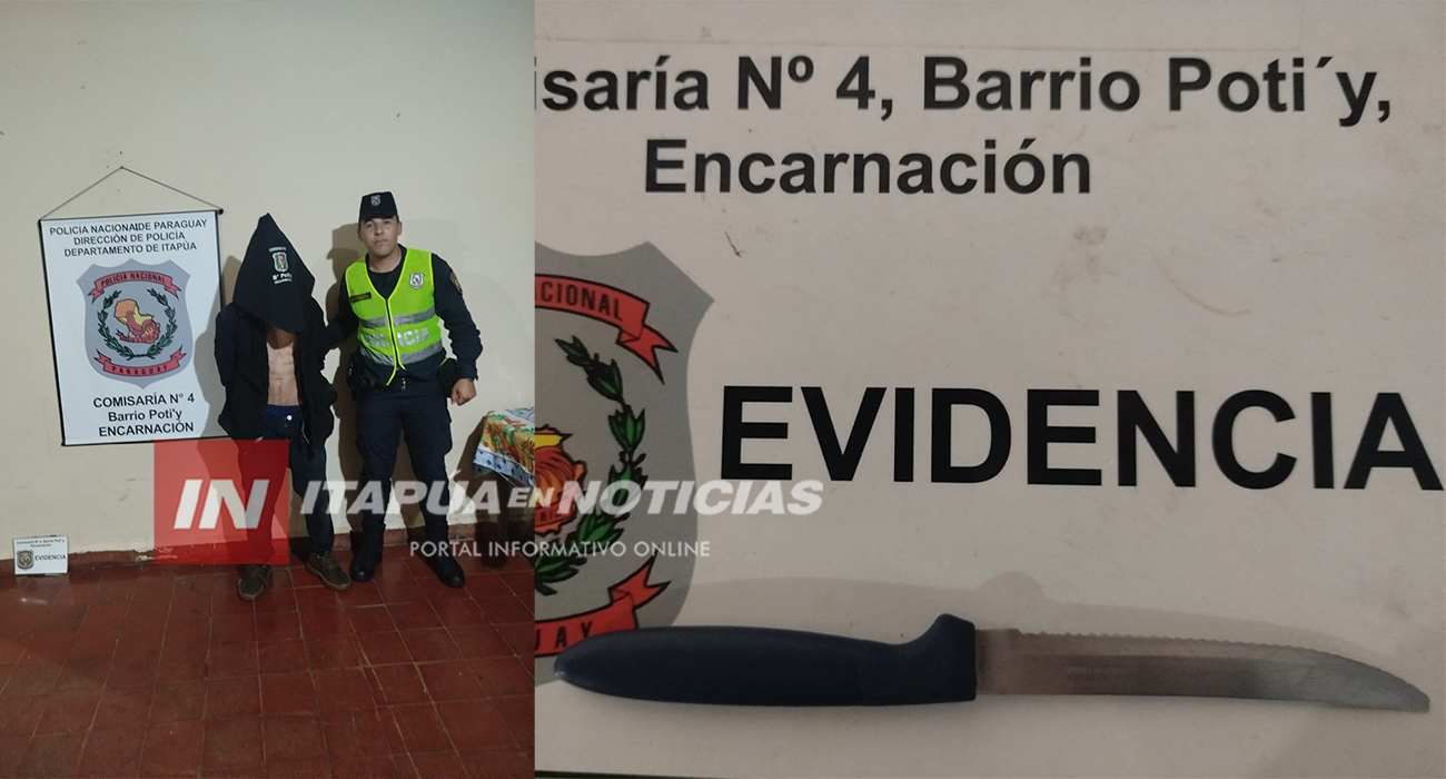 POLICÍA CAPTURA A PRESUNTO ASALTANTE EN ENCARNACIÓN