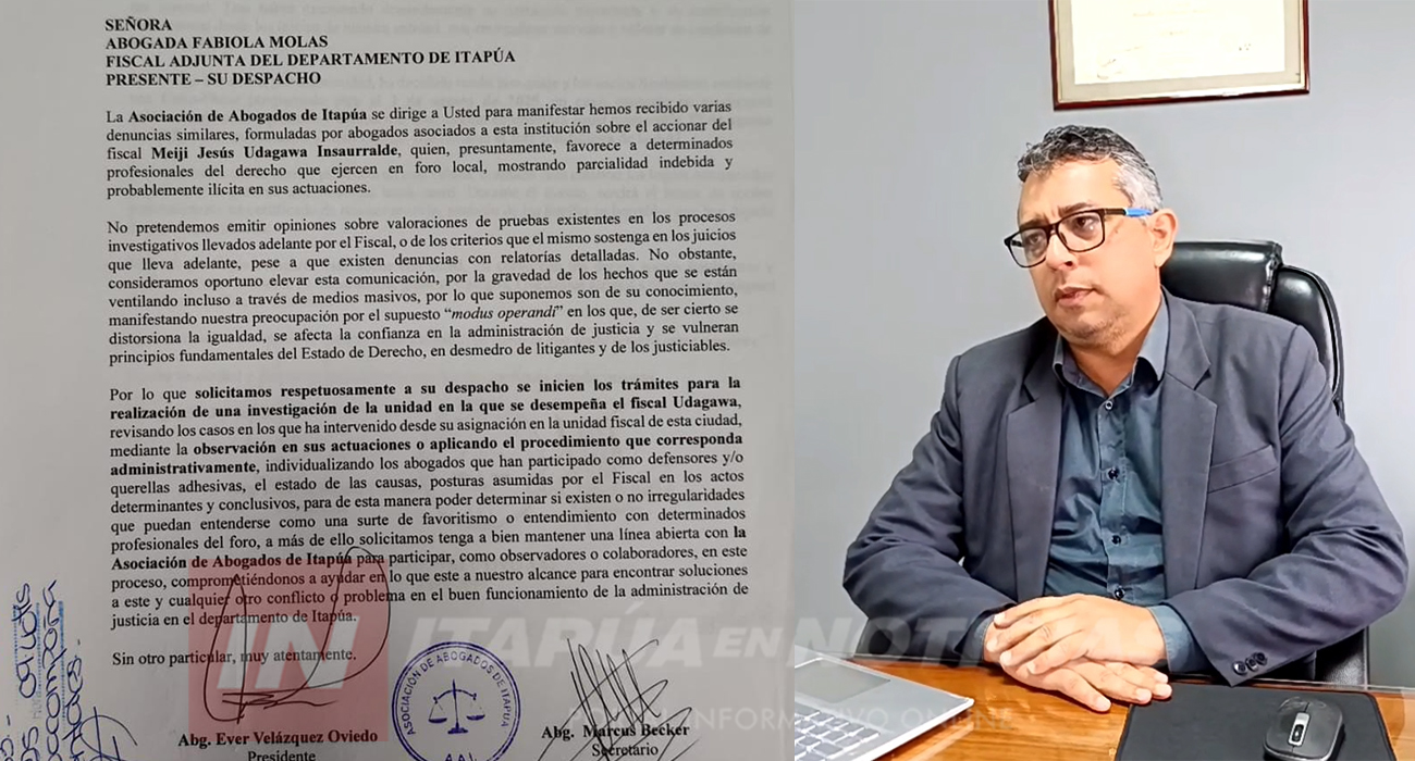 ABOGADOS DE ITAPÚA EXIGEN INVESTIGACIÓN Y MEDIDAS CONTRA MEIJI UDAGAWA