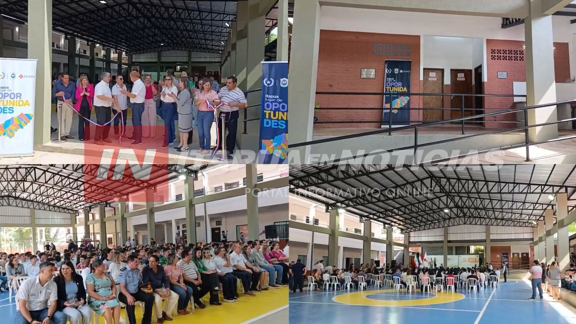 INAUGURAN POLIDEPORTIVO EN LA ESCUELA BÁSICA N.º 112 HIGINIO MORÍNIGO