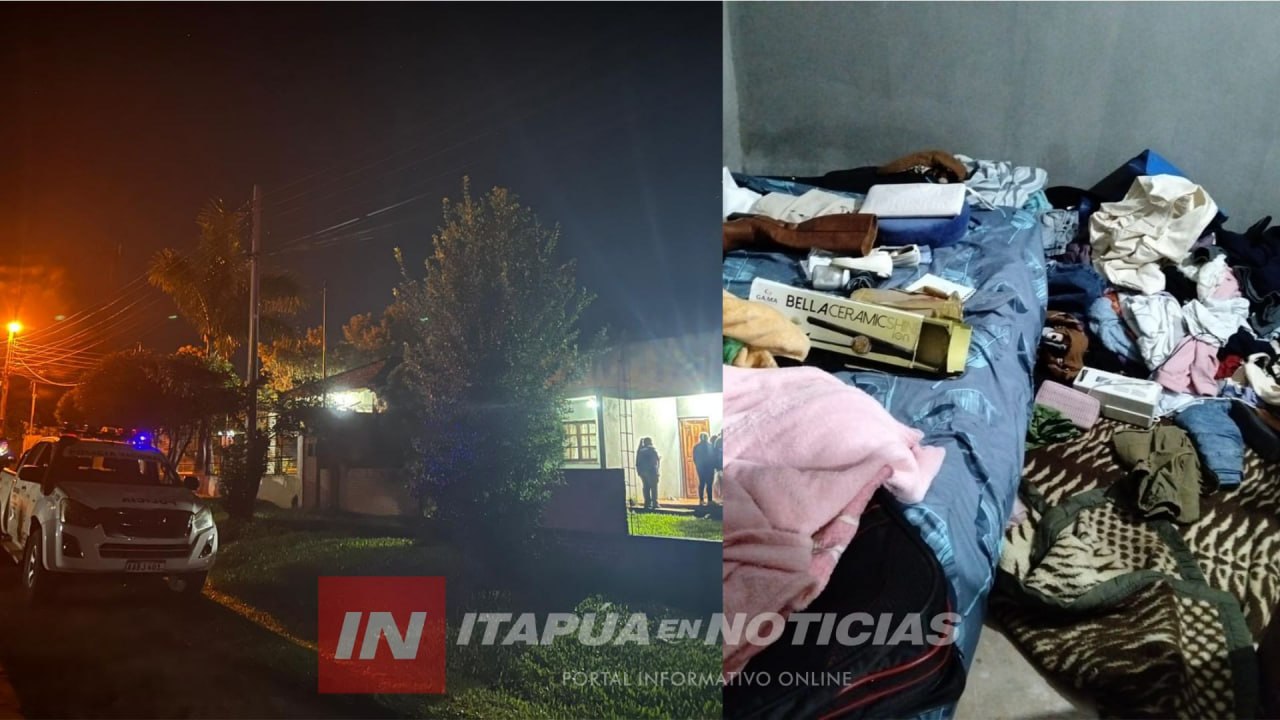 VIOLENTO ASALTO  EN UNA VIVIENDA DE CAMBYRETÁ