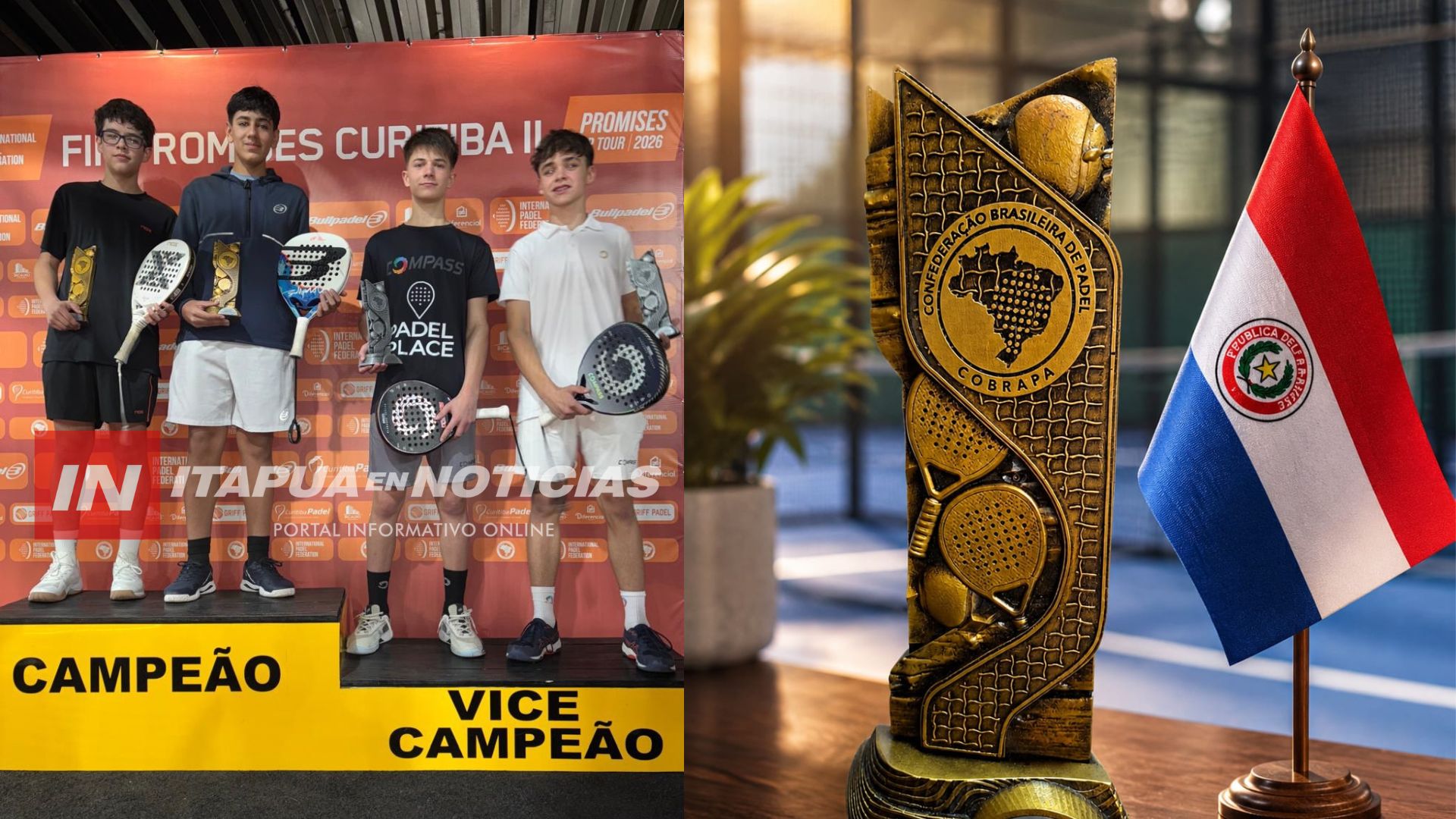 PARAGUAY HACE HISTORIA EN EL PÁDEL: ZORRILLA Y UNGER CAMPEONES EN BRASIL