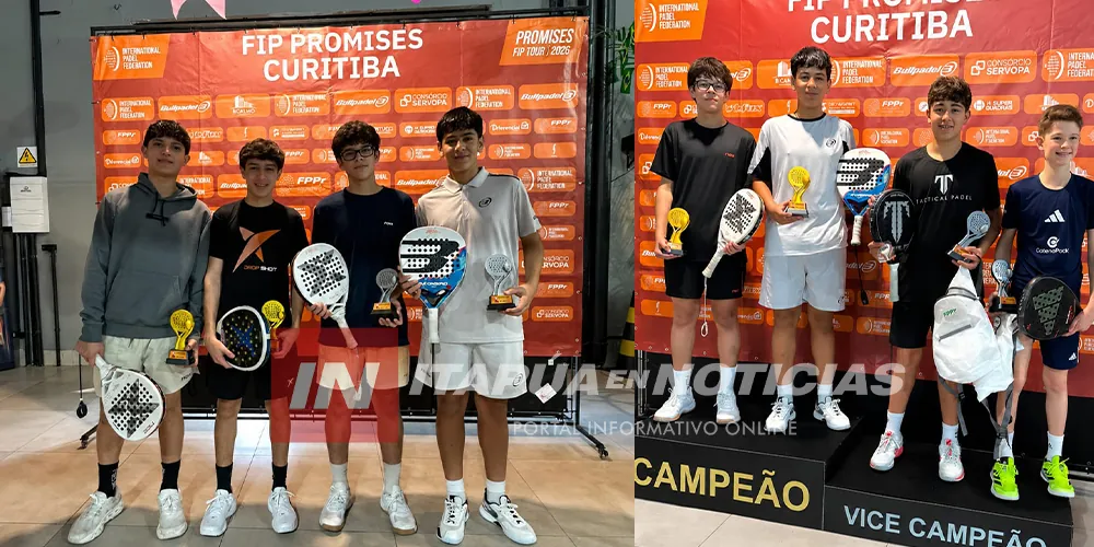 JÓVENES PARAGUAYOS SE CONSAGRAN CAMPEONES EN TORNEO INTERNACIONAL DE PÁDEL EN BRASIL