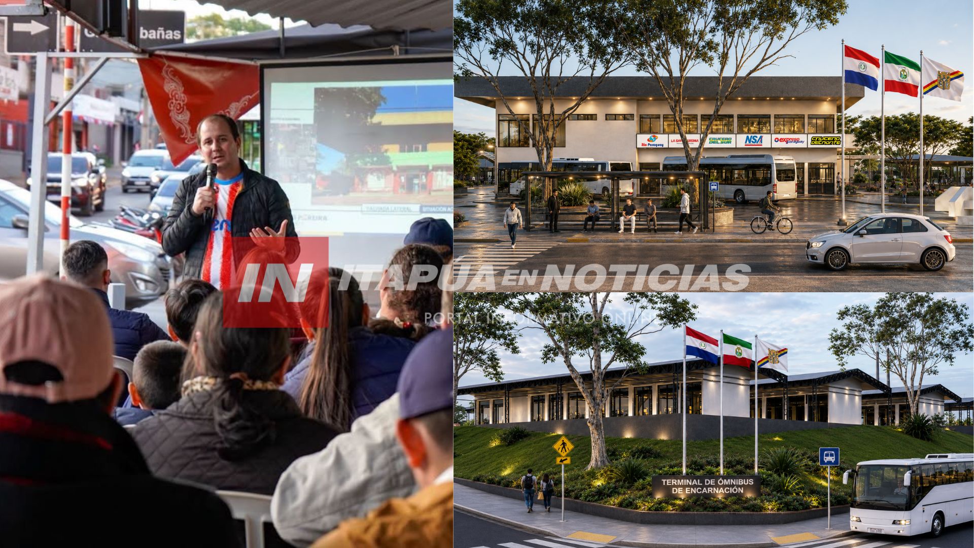 CARLOS PEREIRA PRESENTÓ SU PROYECTO PARA MODERNIZAR LA TERMINAL DE ÓMNIBUS DE ENCARNACIÓN