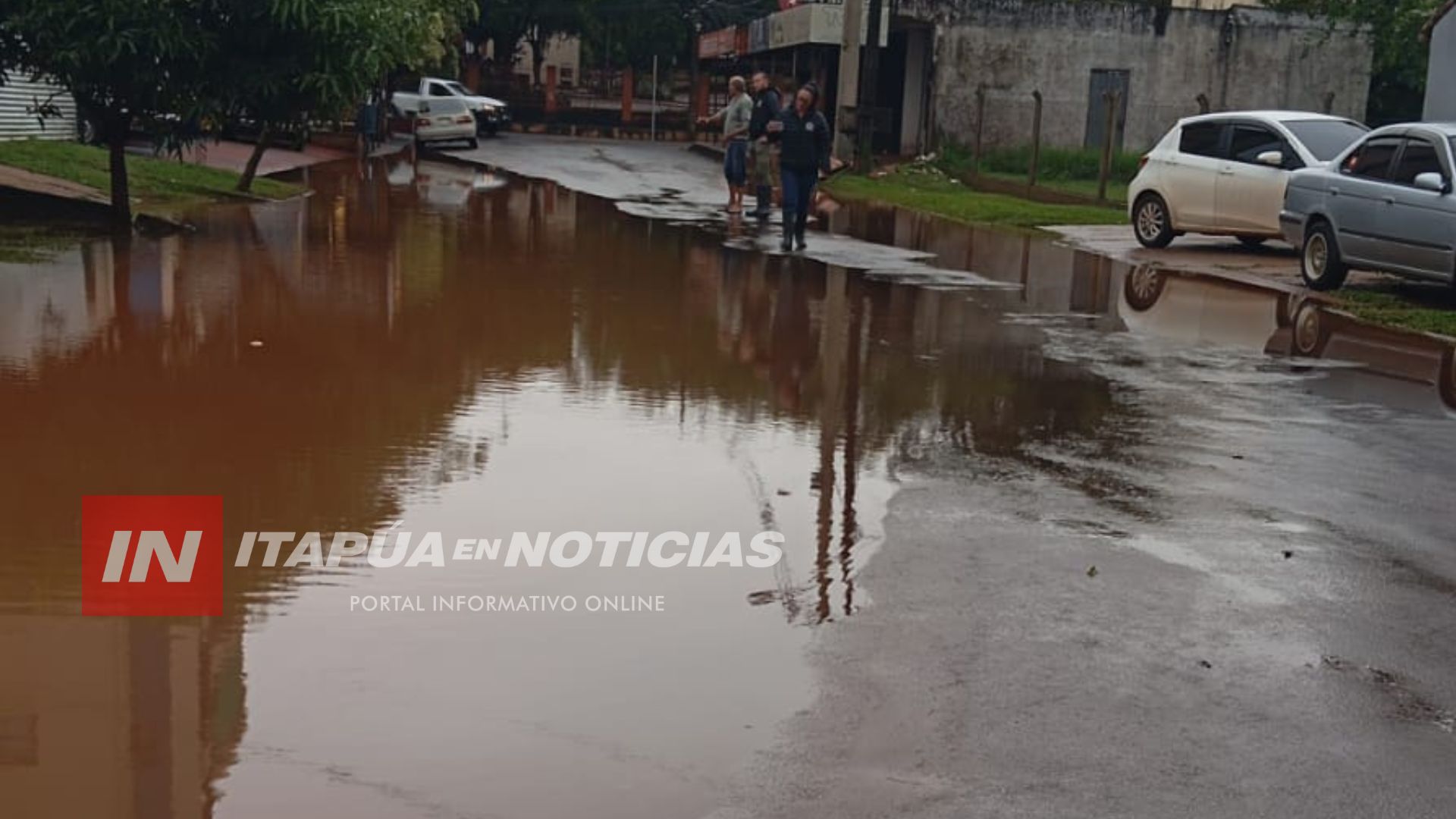 LLORANDO VECINOS DEL BARRIO KA’AGUY RORY RECLAMAN POR PÉSIMAS OBRAS DE LA MUNICIPALIDAD