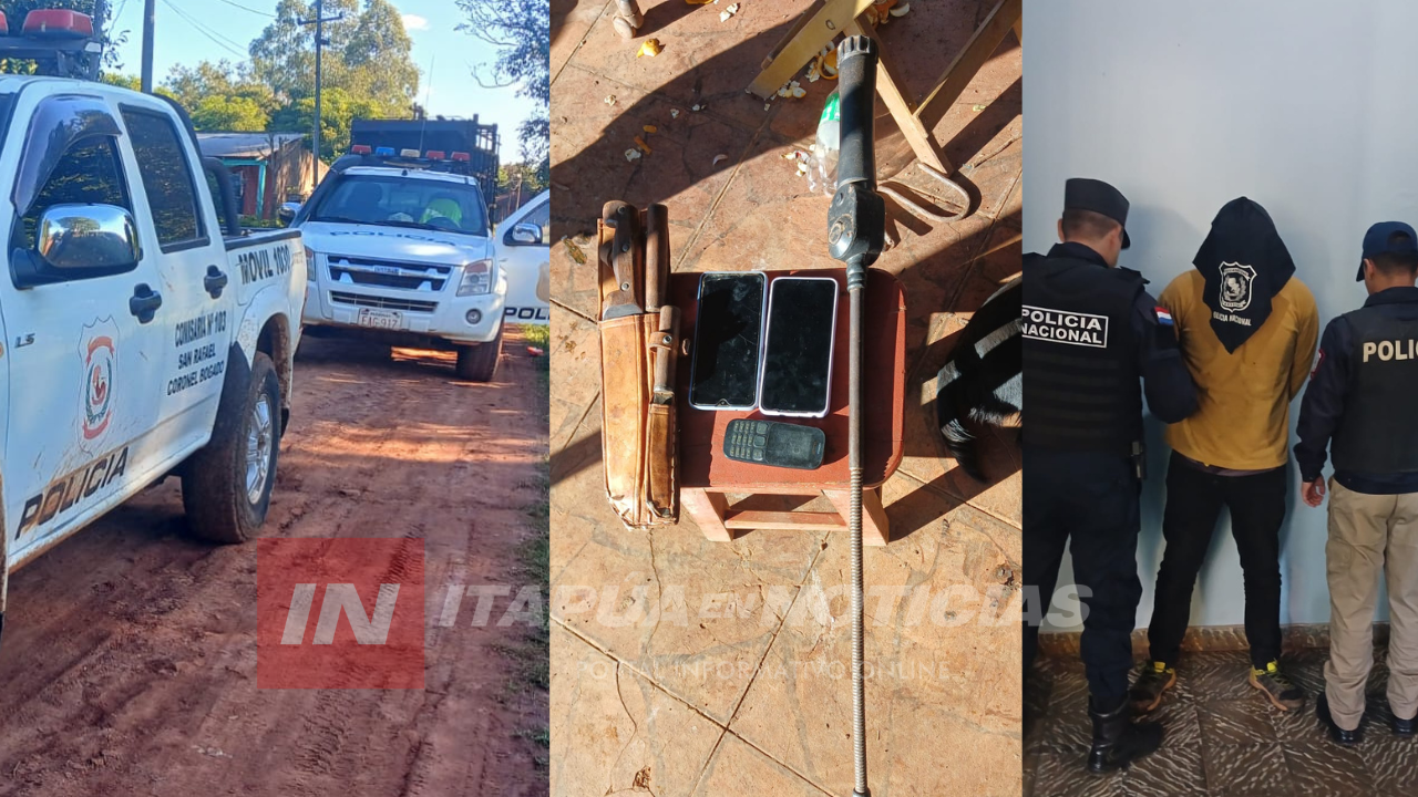 APREHENDEN A JOVEN E INCAUTAN EVIDENCIAS EN ALLANAMIENTOS POR ABIGEATO
