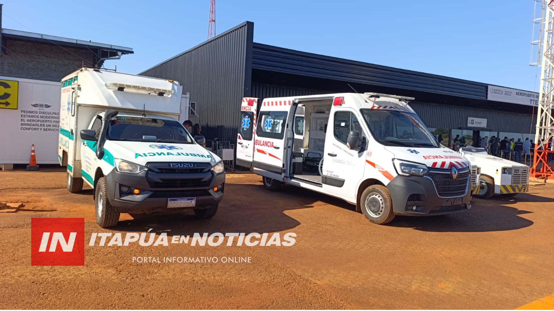 AEROPUERTO TTE. AMÍN AYUB SUMA AMBULANCIA Y PERSONAL MÉDICO PARA FORTALECER SU OPERATIVIDAD AEROPUERTO TTE. AMÍN AYUB SUMA AMBULANCIA Y PERSONAL MÉDICO PARA FORTALECER SU OPERATIVIDAD
