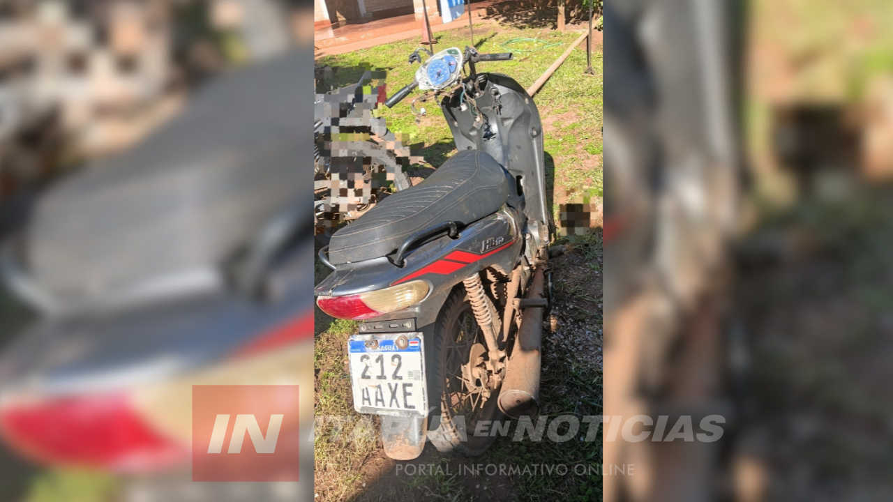 POLICÍA INCAUTA MOTOCICLETA ABANDONADA TRAS PERSECUCIÓN EN EL BARRIO SAN ISIDRO POLICÍA INCAUTA MOTOCICLETA ABANDONADA TRAS PERSECUCIÓN EN EL BARRIO SAN ISIDRO