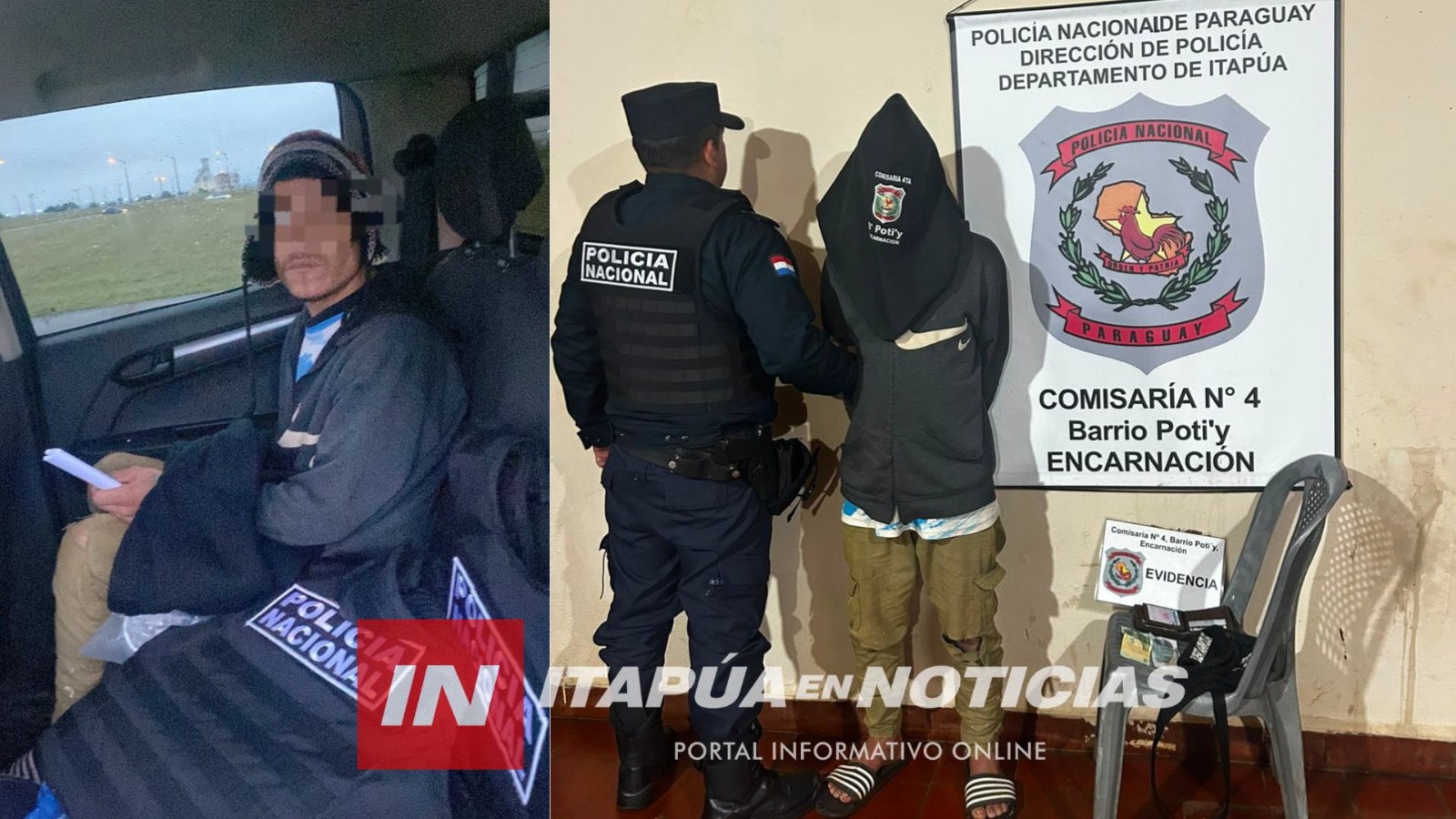 RECUPERÓ SU LIBERTAD Y NO TARDÓ 15 MINUTOS EN COMETER UN HURTO EN ENCARNACIÓN