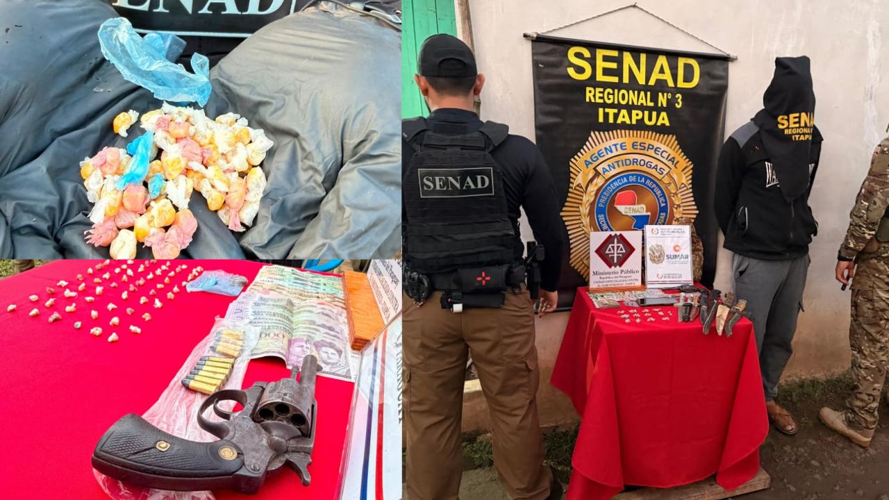 SENAD DETIENE A PRESUNTO MICROTRAFICANTE E INCAUTA MÁS DE 100 DOSIS DE SUPUESTA PASTA BASE EN ENCARNACIÓN SENAD DETIENE A PRESUNTO MICROTRAFICANTE E INCAUTA MÁS DE 100 DOSIS DE SUPUESTA PASTA BASE EN ENCARNACIÓN