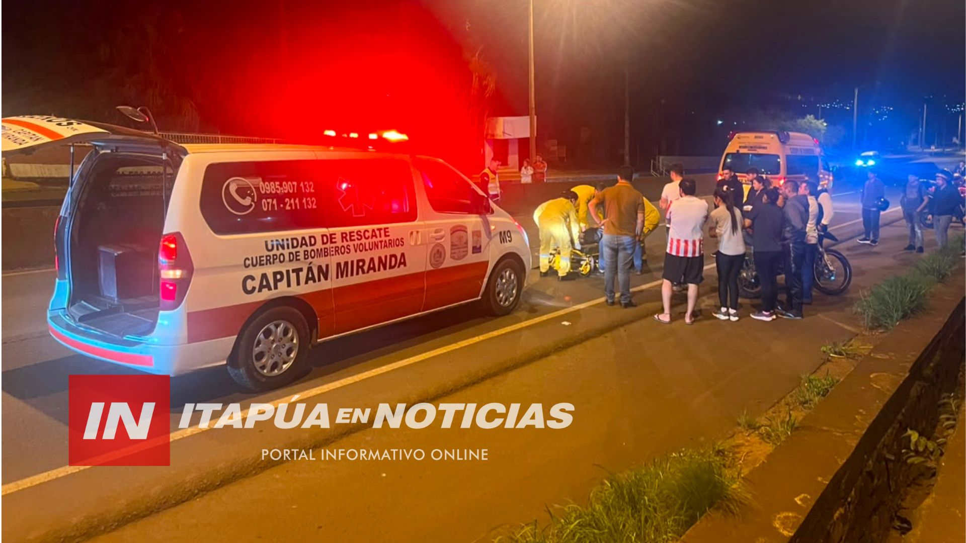MOTOCICLISTA RESULTÓ LESIONADO TRAS CHOCAR CONTRA UN PERRO SOBRE LA RUTA PY06 MOTOCICLISTA RESULTÓ LESIONADO TRAS CHOCAR CONTRA UN PERRO SOBRE LA RUTA PY06