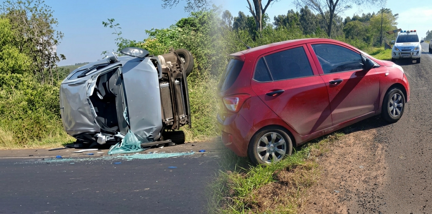 CHOQUE EN RUTA PY08 DEJA A UNA MUJER Y A TRES MENORES LESIONADOS CHOQUE EN RUTA PY08 DEJA A UNA MUJER Y A TRES MENORES LESIONADOS
